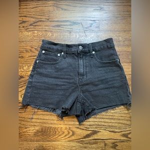Madewell The Perfect Jean Short Washed Black
